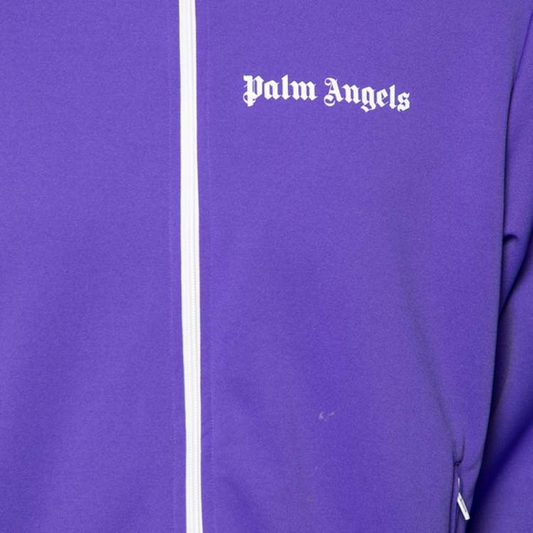 Pre Owned Palm Angels Purple Jersey Track Jacket XL
