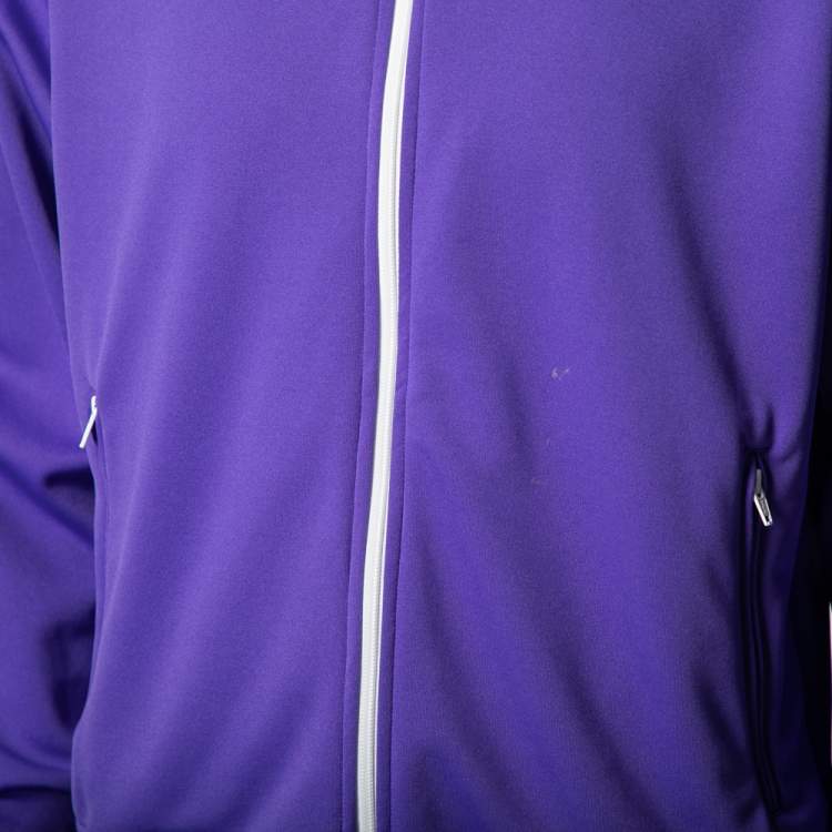 Pre Owned Palm Angels Purple Jersey Track Jacket XL
