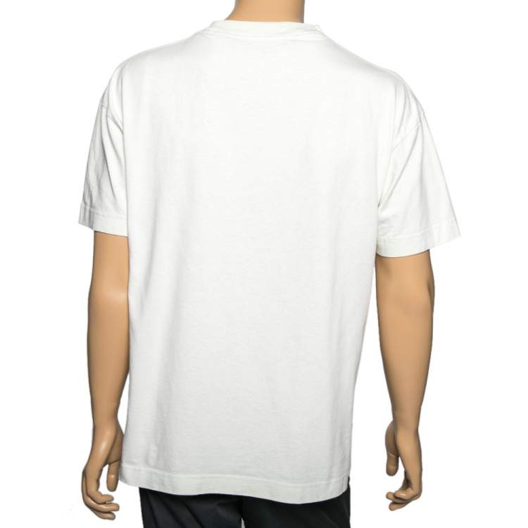 Pre Owned Palm Angels Light Mint Green Crew Neck Short Sleeve T-Shirt L