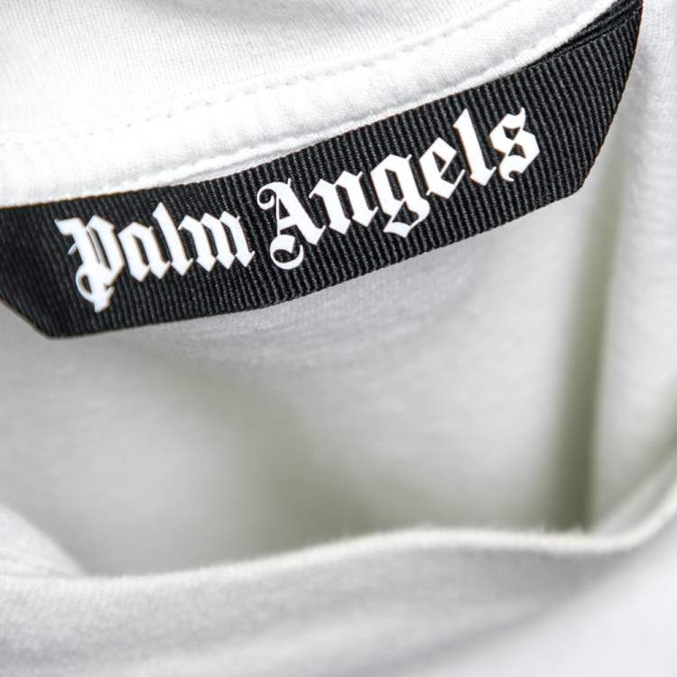 Pre Owned Palm Angels Light Mint Green Crew Neck Short Sleeve T-Shirt L