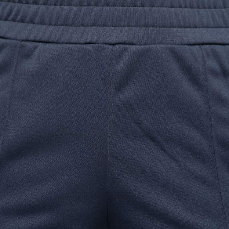 Pre Owned Palm Angels Navy Knit Logo Print Joggers S