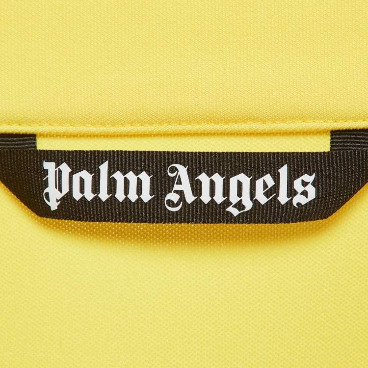 Pre Owned Palm Angels Yellow Printed Jersey Zipped Front Jacket L