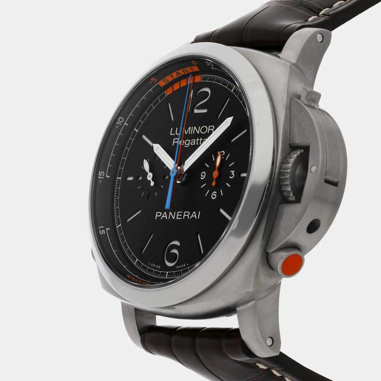 Pre Owned Panerai Black Titanium Luminor PAM00526 Automatic Men's Wristwatch 47 mm