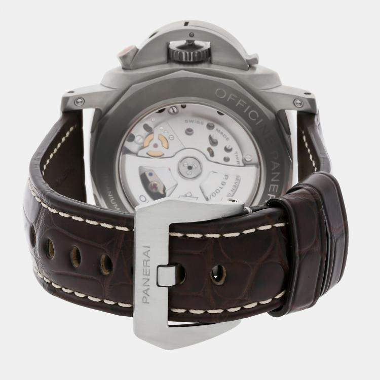 Pre Owned Panerai Black Titanium Luminor PAM00526 Automatic Men's Wristwatch 47 mm
