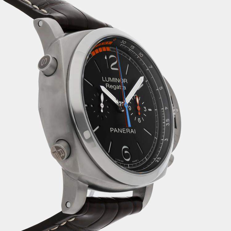 Pre Owned Panerai Black Titanium Luminor PAM00526 Automatic Men's Wristwatch 47 mm