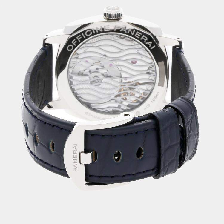 Pre Owned Panerai Radiomir 1940 PAM933 Automatic Stainless Steel Blue Dial Men's Wristwatch 42mm