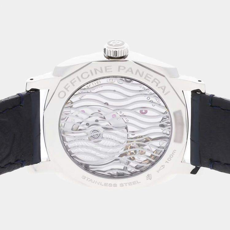 Pre Owned Panerai Radiomir 1940 PAM933 Automatic Stainless Steel Blue Dial Men's Wristwatch 42mm