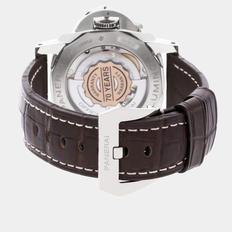 Pre Owned Panerai Luminor 1950 Marina PAM1116 Automatic Carbotech Black Dial Men's Wristwatch 44mm