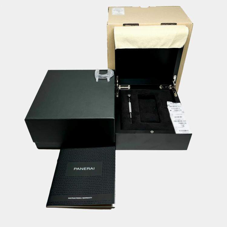 Pre Owned Panerai Luminor 1950 Marina PAM1116 Automatic Carbotech Black Dial Men's Wristwatch 44mm