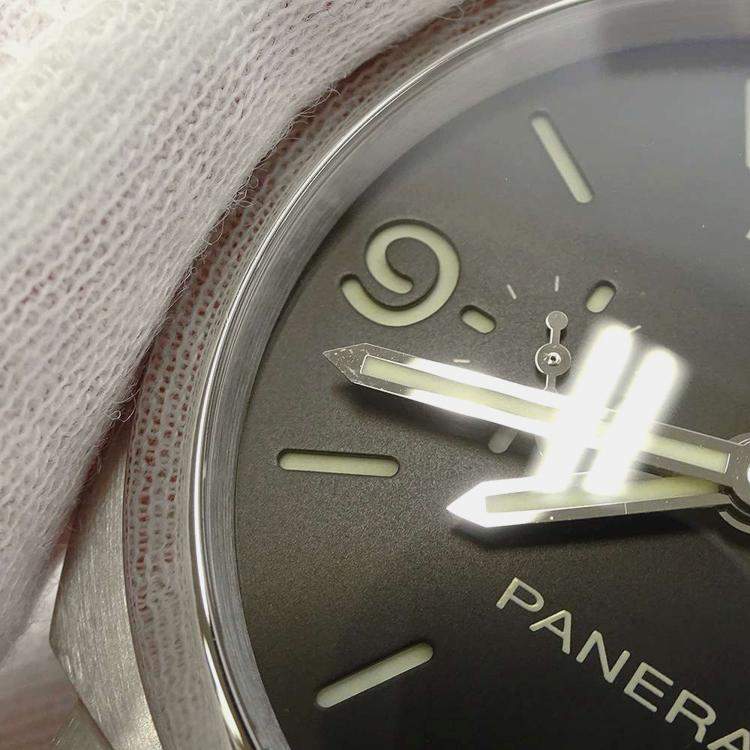 Pre Owned Panerai Black Stainless Steel Luminor PAM00329 Automatic Men's Wristwatch 44 mm