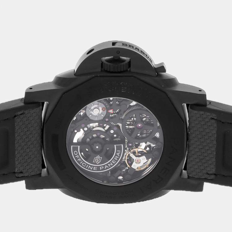 Pre Owned Panerai Submersible S Brabus Black Ops Edition PAM01240 Automatic Black Carbon Men’s Wristwatch 47mm