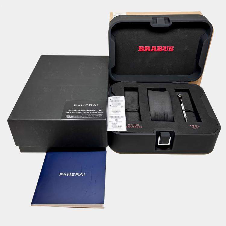 Pre Owned Panerai Submersible S Brabus Black Ops Edition PAM01240 Automatic Black Carbon Men’s Wristwatch 47mm