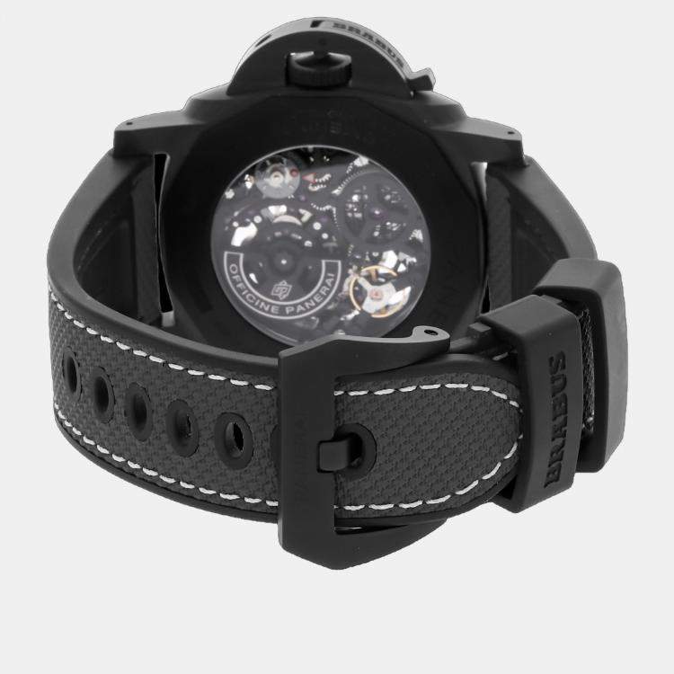 Pre Owned Panerai Submersible S Brabus Black Ops Edition PAM01240 Automatic Black Carbon Men’s Wristwatch 47mm