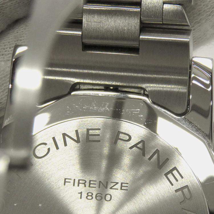 Pre Owned Panerai Luminor PAM01123 Automatic Blue Stainless Steel Men's Wristwatch 38 mm