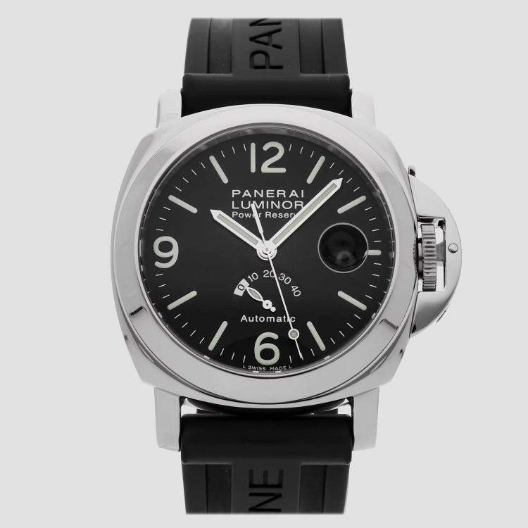 Pre Owned Panerai Luminor PAM00000 Manual Winding Black Stainless Steel Men’s Wristwatch 44 mm