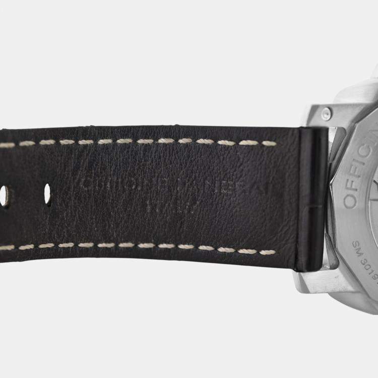Pre Owned Panerai Luminor PAM00347 Automatic Black Stainless Steel Men's Wristwatch 45 mm