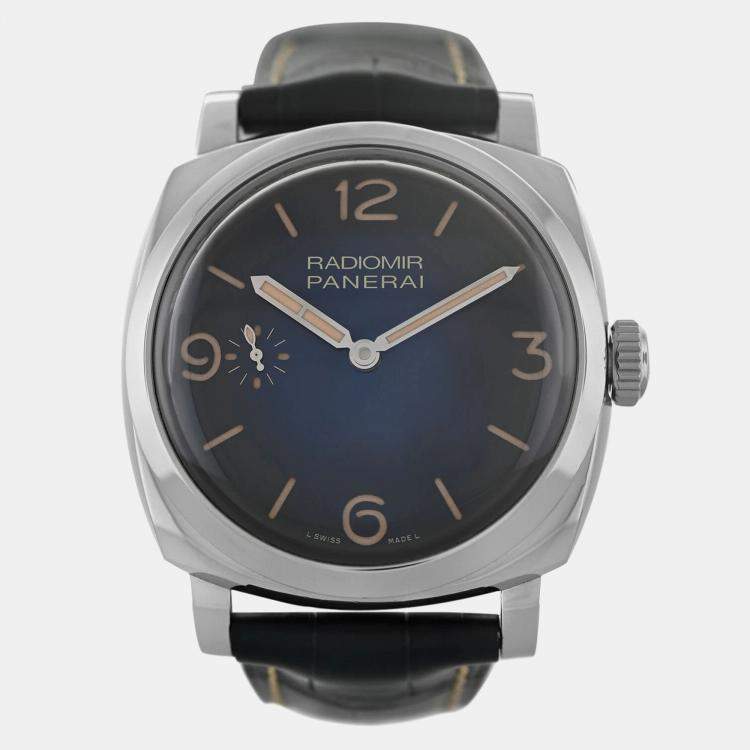 Pre Owned Panerai Radiomir PAM00932 Manual Winding Stainless Steel Men's Wristwatch 47 mm