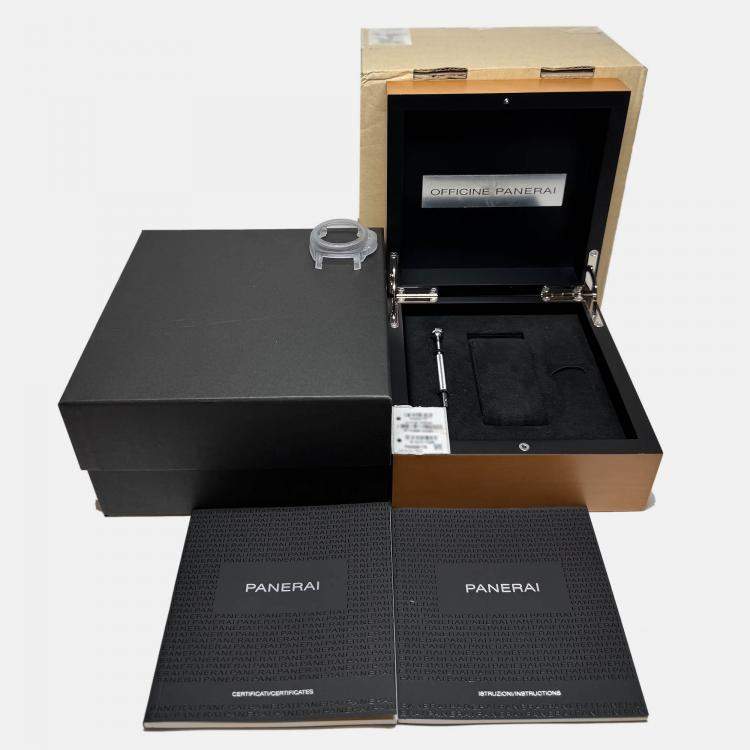 Pre Owned Panerai Luminor PAM00779 Manual Winding Black Titanium Men’s Wristwatch 44 mm