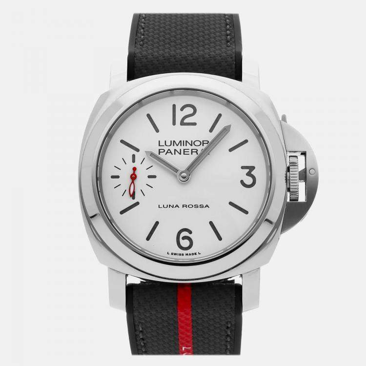 Pre Owned Pre-Owned Panerai Luminor Luna Rossa PAM 1342 Manual Winding Men's Watch 44 mm