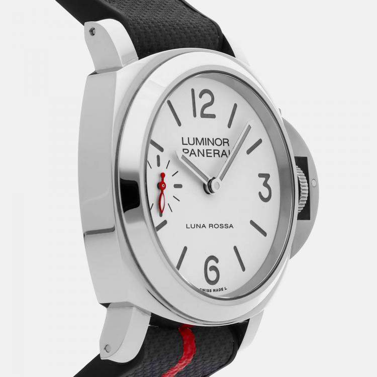 Pre Owned Pre-Owned Panerai Luminor Luna Rossa PAM 1342 Manual Winding Men's Watch 44 mm