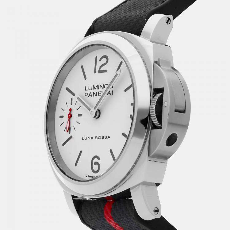 Pre Owned Pre-Owned Panerai Luminor Luna Rossa PAM 1342 Manual Winding Men's Watch 44 mm