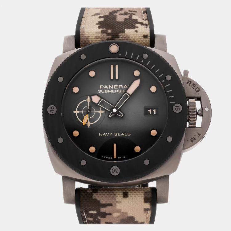 Pre Owned Pre-Owned Panerai Submersible Navy SEALs Boutique Exclusive PAM 1669
