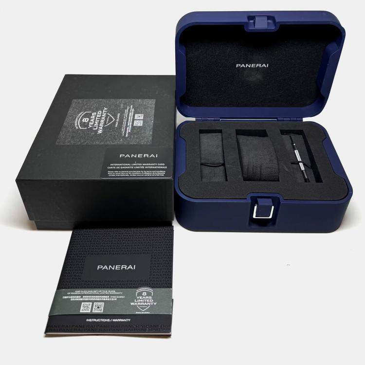 Pre Owned Pre-Owned Panerai Luminor Marina Verde Smeraldo eSteel PAM 1356 Automatic Green Stainless Steel Men's Wristwatch 44 mm