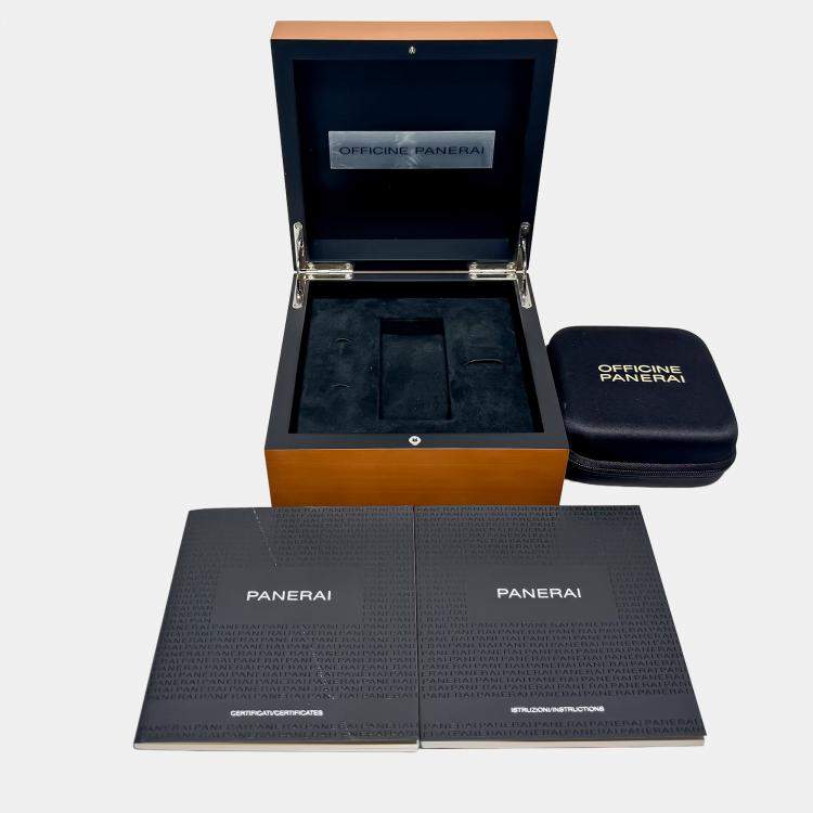 Pre Owned Pre-Owned Panerai Luminor 3 Days Chronograph Flyback PAM 580 Automatic Men's Watch 44 mm