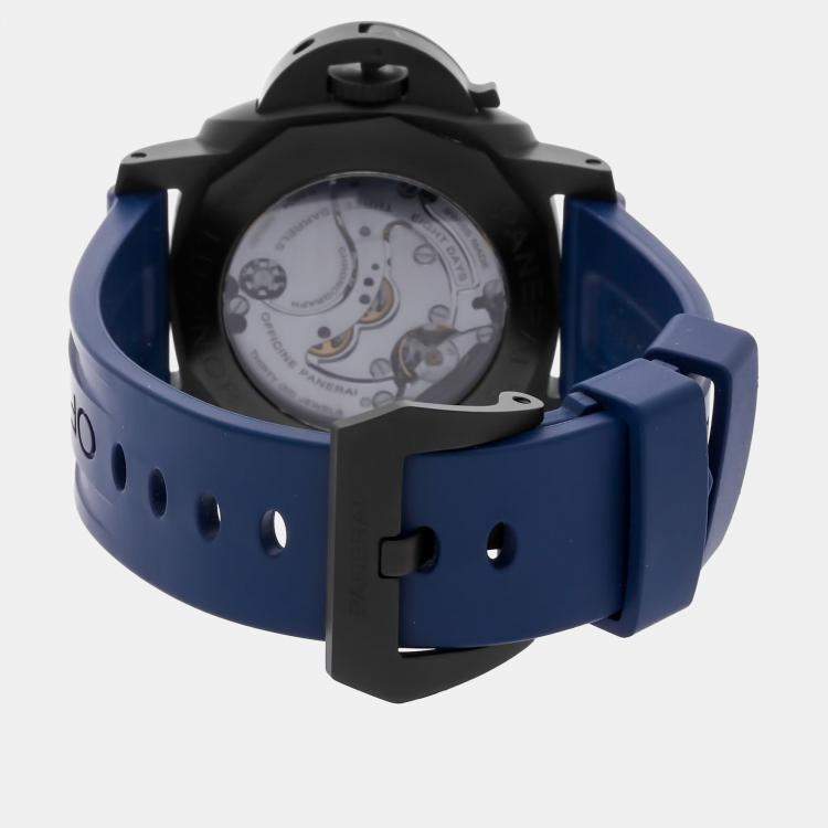 Pre Owned Pre-Owned Panerai Luminor Chrono Monopulsante 8 Giorni  GMT Blu Notte PAM 1135