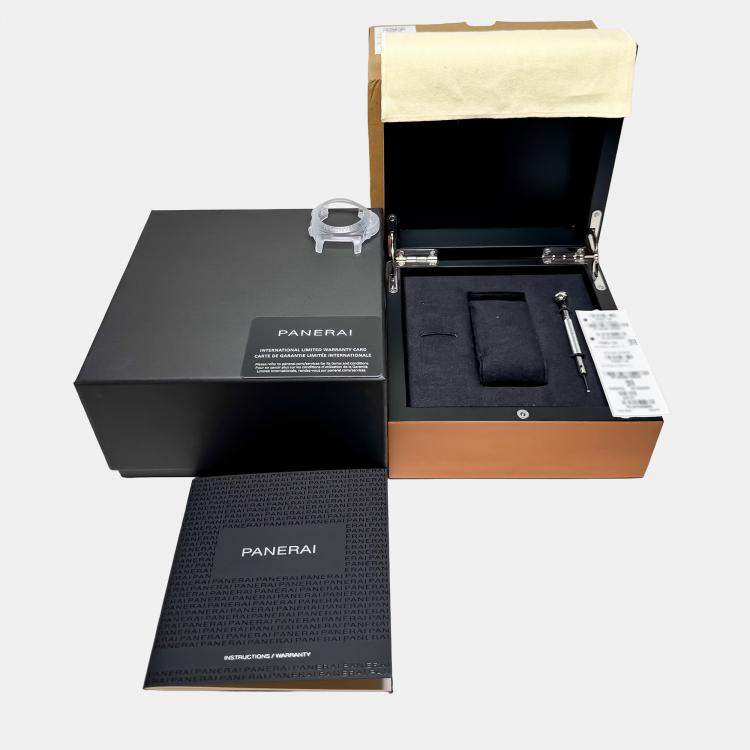 Pre Owned Pre-Owned Panerai Luminor Chrono Monopulsante 8 Giorni  GMT Blu Notte PAM 1135