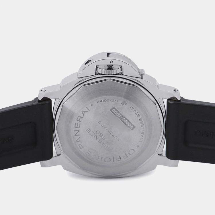 Pre Owned Panerai Luminor PAM01088 Automatic Black Stainless Steel Men's Wristwatch 44 mm