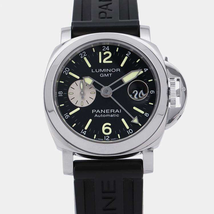 Pre Owned Panerai Luminor PAM01088 Automatic Black Stainless Steel Men's Wristwatch 44 mm