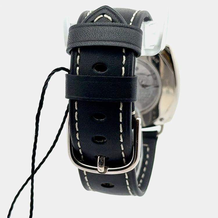 Pre Owned Panerai Radiomir PAM00066 Automatic Black Dial 18K White Gold Men's Wristwatch 40 mm