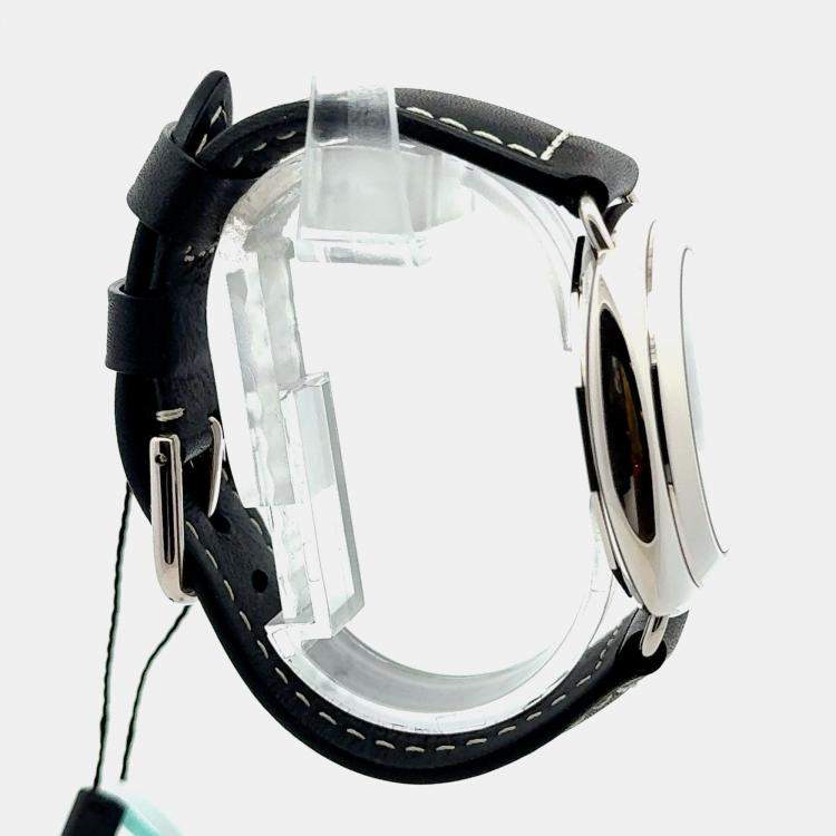 Pre Owned Panerai Radiomir PAM00066 Automatic Black Dial 18K White Gold Men's Wristwatch 40 mm