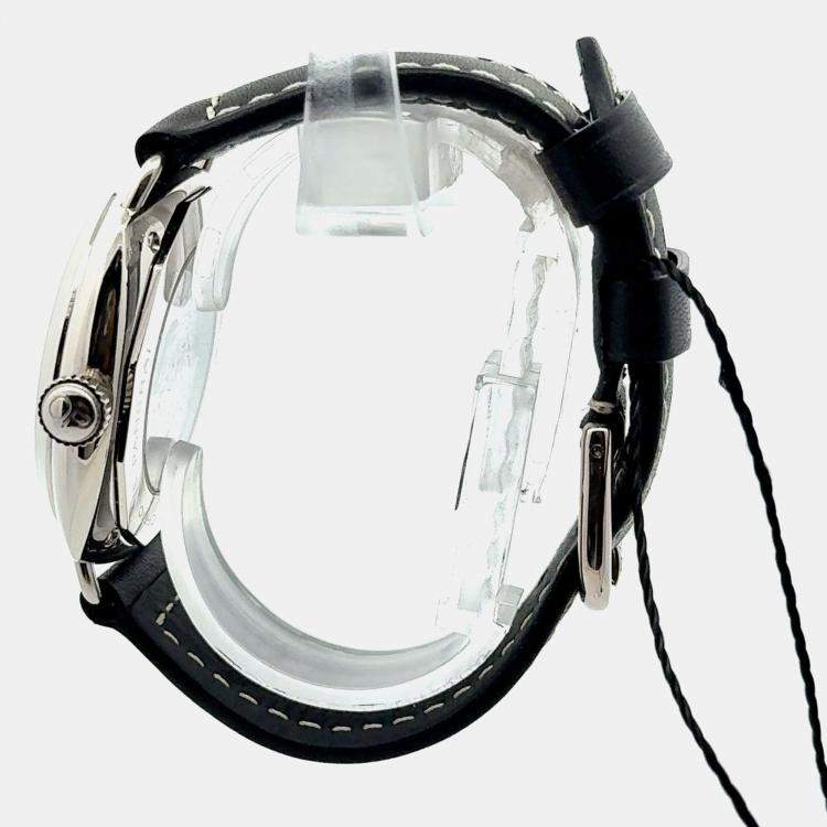 Pre Owned Panerai Radiomir PAM00066 Automatic Black Dial 18K White Gold Men's Wristwatch 40 mm