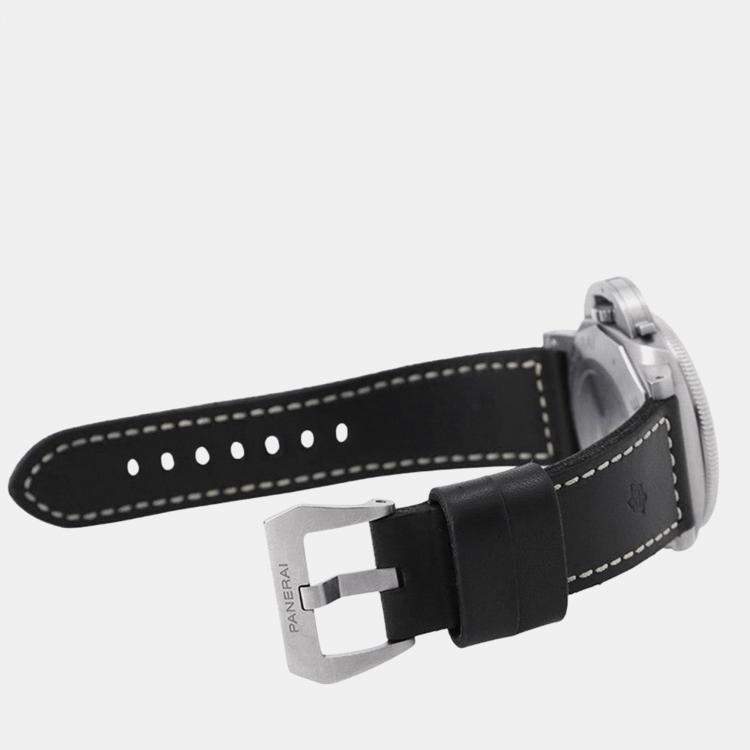 Pre Owned Panerai Luminor PAM01305 Automatic Black Titanium Men's Wristwatch 47 mm