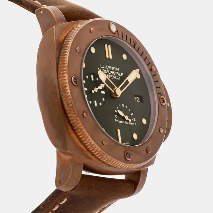Pre Owned Pre-Owned Panerai Luminor Submersible 1950 3 Days Power Reserve Bronzo PAM 507 Automatic 47 mm