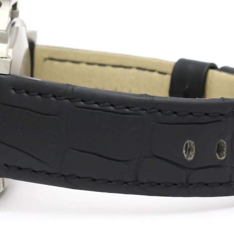 Pre Owned Panerai Blue Titanium Luminor PAM00093 Automatic Men's Wristwatch 44 mm
