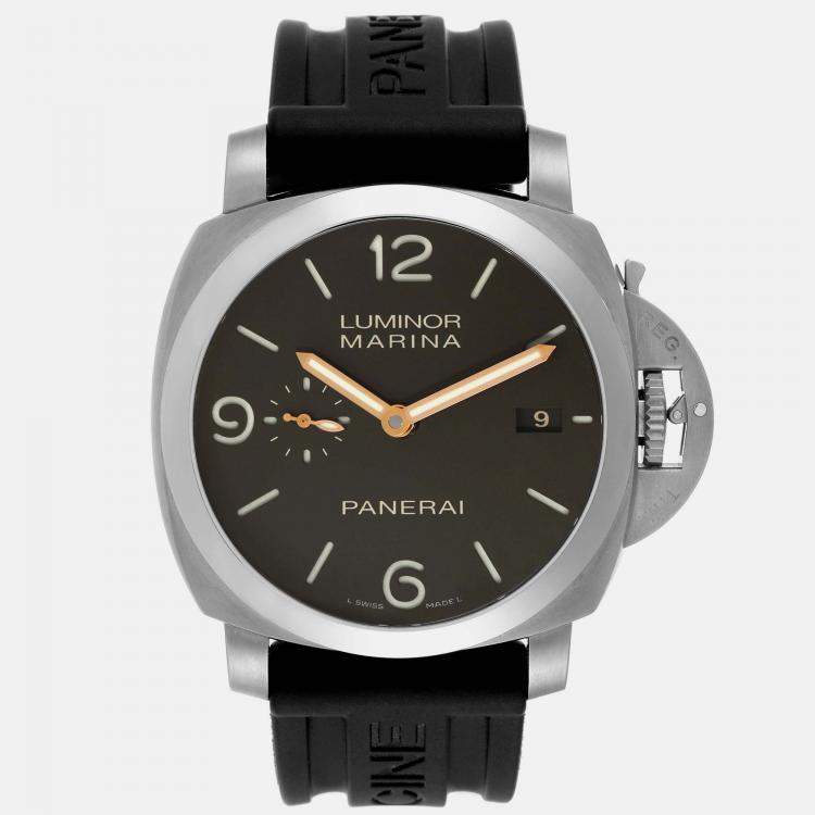 Panerai Brown Titanium Luminor PAM00351 Automatic Men s Wristwatch