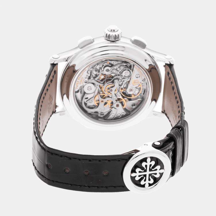 Pre Owned Patek Philippe Grand Complications Split-Seconds Chronograph 5370P-001 Automatic Men's Wristwatch 41 mm