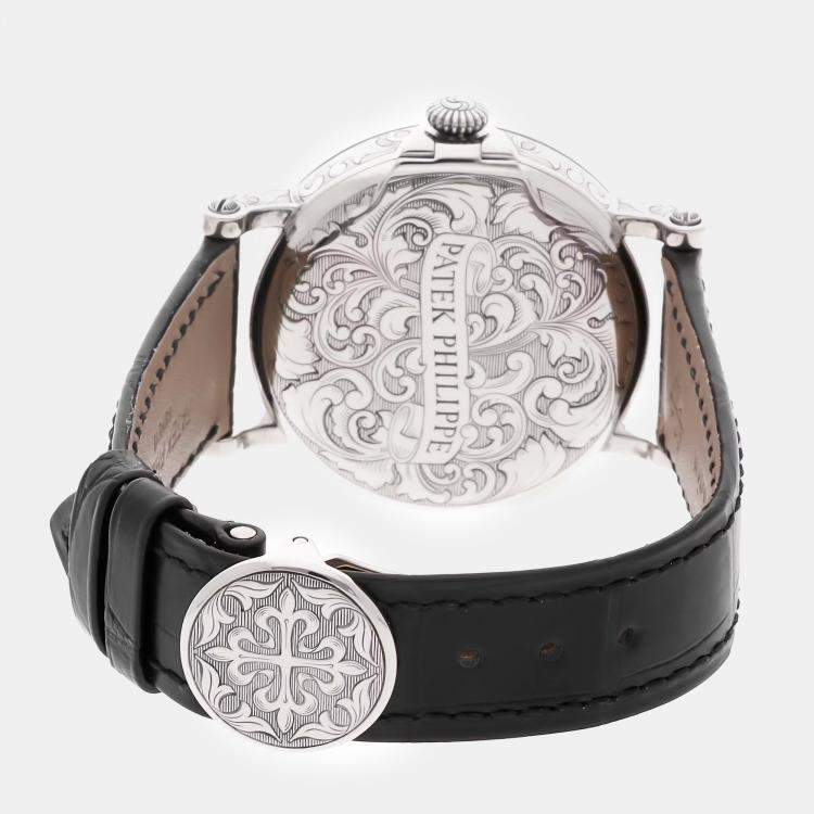 Pre Owned باتيك فيليب جراند كومبليكايشنز روزنامة أبدية 5160/500G-001 مستعملة