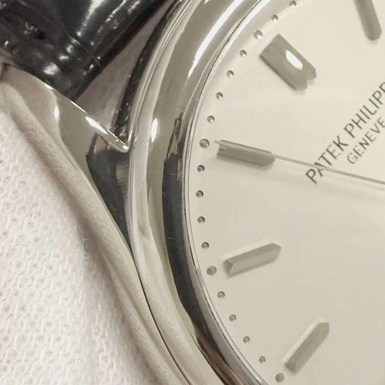 Pre Owned Patek Philippe White White Gold Calatrava 5127G-001 Automatic Men's Wristwatch 37mm