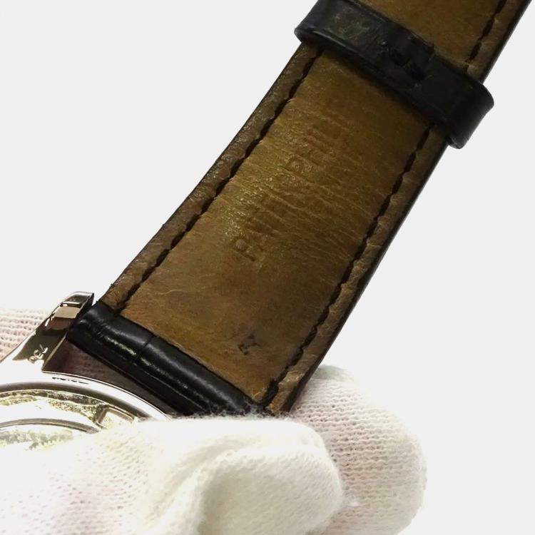 Pre Owned Patek Philippe White White Gold Calatrava 5127G-001 Automatic Men's Wristwatch 37mm