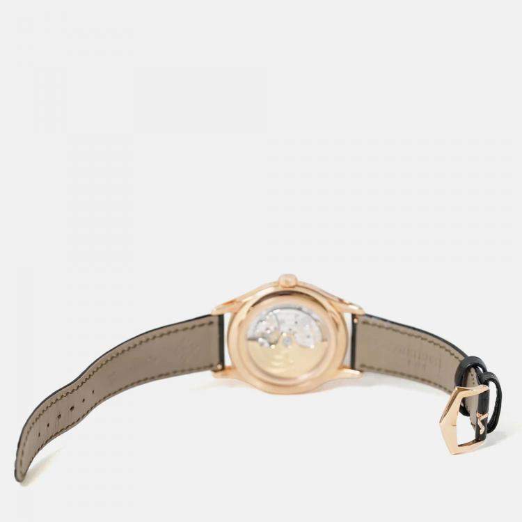 Pre Owned Patek Philippe Complications Annual Calendar 5205R-011 Automatic Olive Green 18K Rose Gold Men’s Wristwatch 40 mm