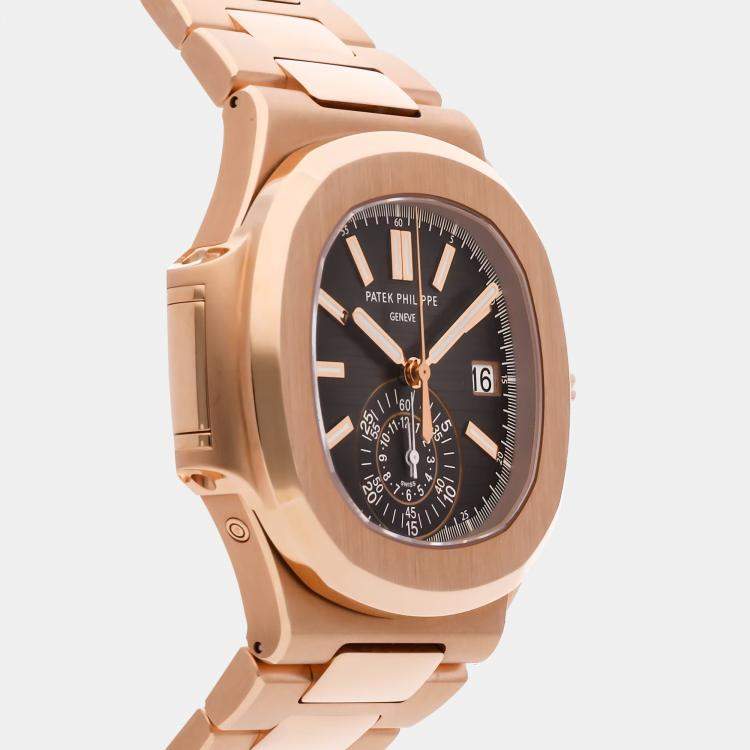 Pre Owned ساعة يد رجالية باتيك فيليب نوتيلوس كرونوغراف 5980/1R-001 40.5 مم مستعملة