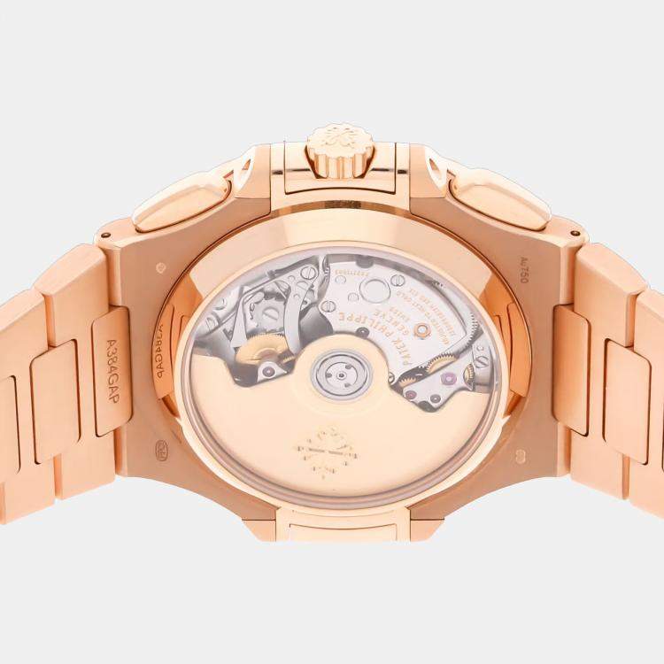 Pre Owned ساعة يد رجالية باتيك فيليب نوتيلوس كرونوغراف 5980/1R-001 40.5 مم مستعملة