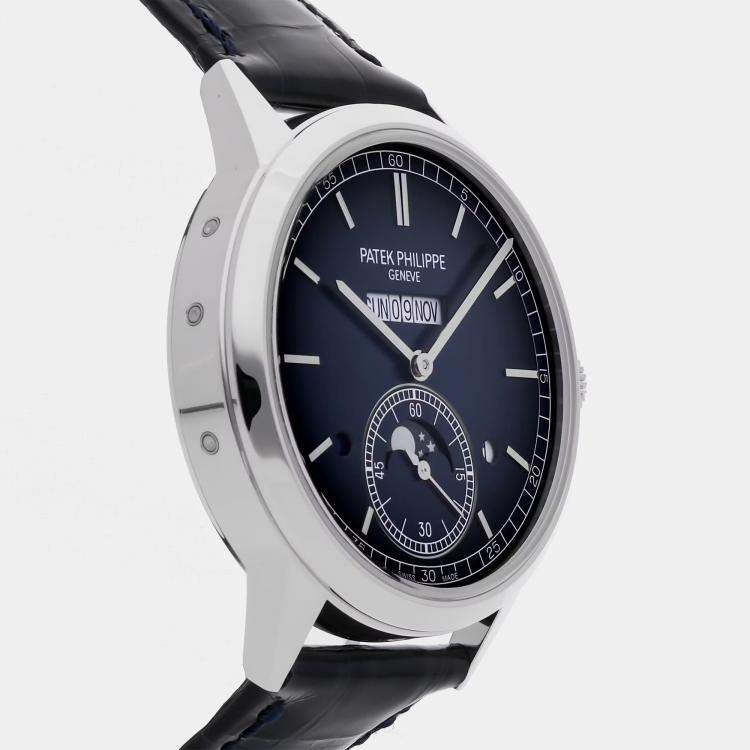 Pre Owned باتيك فيليب جراند كومبليكاشنز إن لاين بيربيتشوال كاليندر 5236P-001 أوتوماتيك 41 ملم مملوكة من قبل