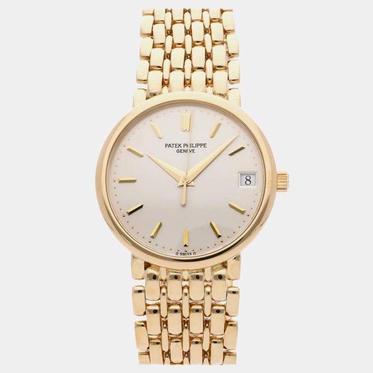 مملوكة مسبقًا باتيك فيليب كالاترافا 3998/1J مستعمل مسبقاً