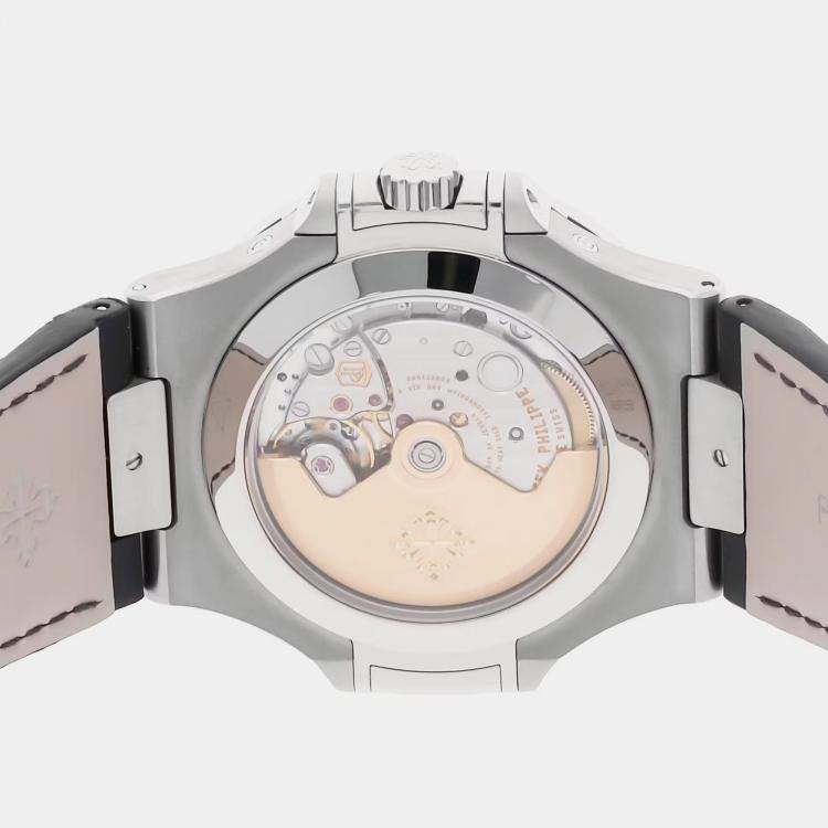 Pre Owned باتيك فيليب نوتيلوس تقويم سنوي مراحل القمر 5726A-001 أوتوماتيك 40 ملم مملوك مسبقاً