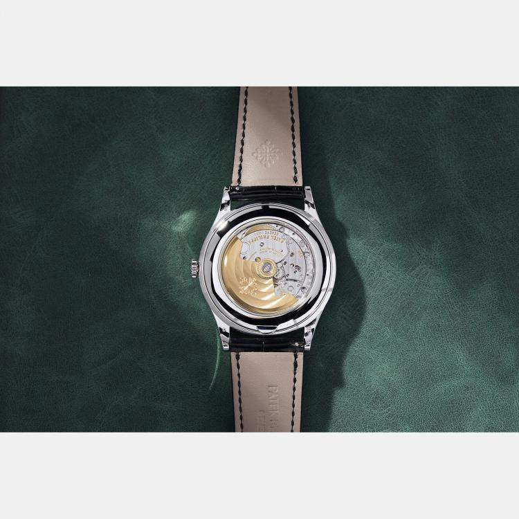 Pre Owned Pre-Owned Patek Philippe Grand Complication Perpetual Calendar with Retrograde Date 5496P-001 Silver Automatic Platinum Men's Wristwatch 39 MM